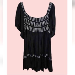 Forever 21 Black Textured Top